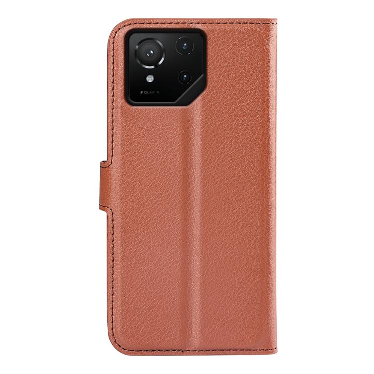 For Asus ROG Phone 9 / 9 Pro Litchi Texture Horizontal Flip Leather Phone Case with Holder