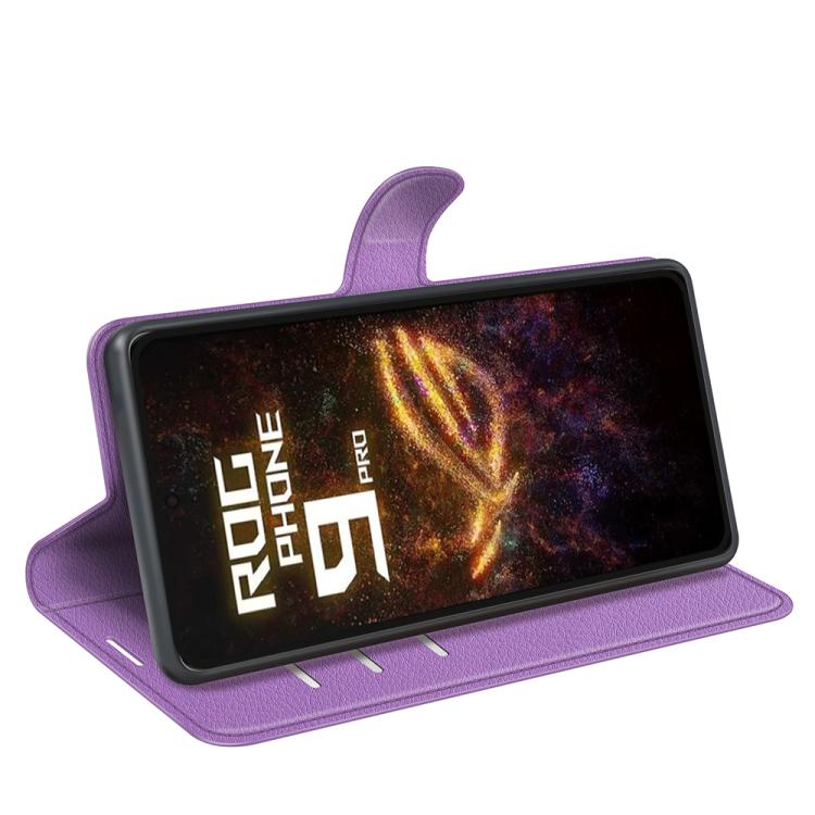 For Asus ROG Phone 9 / 9 Pro Litchi Texture Horizontal Flip Leather Phone Case with Holder