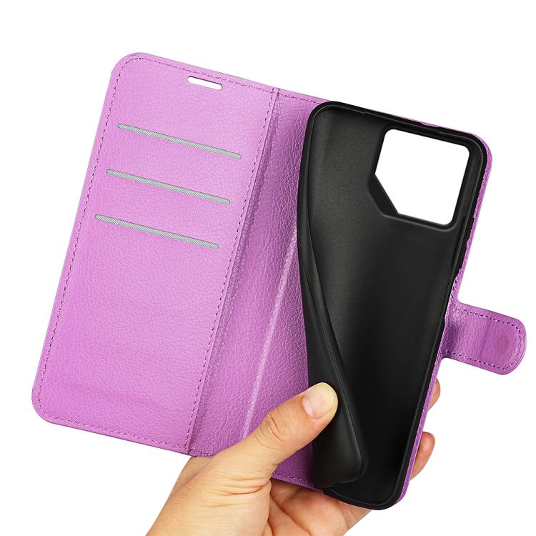 For Asus ROG Phone 9 / 9 Pro Litchi Texture Horizontal Flip Leather Phone Case with Holder