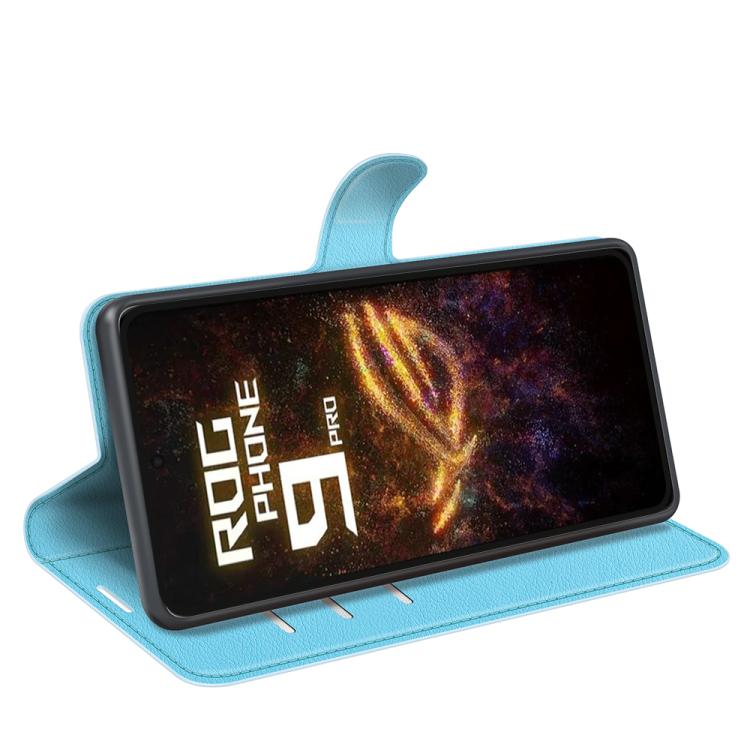 For Asus ROG Phone 9 / 9 Pro Litchi Texture Horizontal Flip Leather Phone Case with Holder