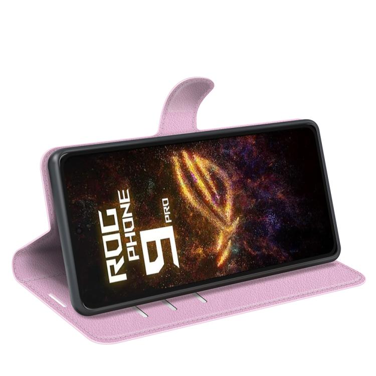 For Asus ROG Phone 9 / 9 Pro Litchi Texture Horizontal Flip Leather Phone Case with Holder