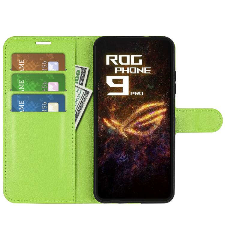For Asus ROG Phone 9 / 9 Pro Litchi Texture Horizontal Flip Leather Phone Case with Holder