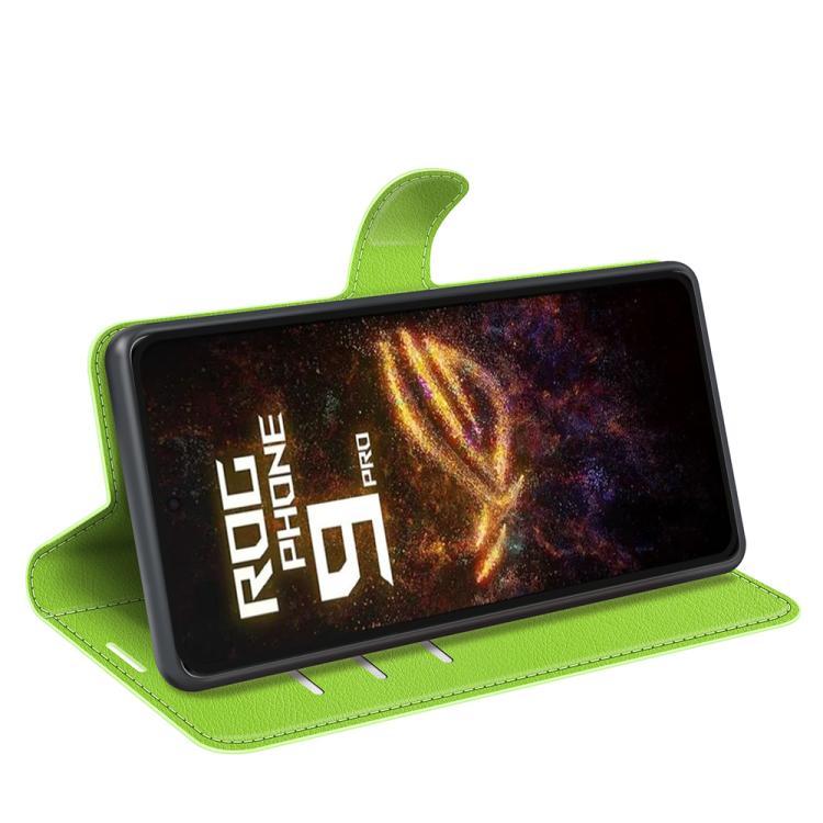 For Asus ROG Phone 9 / 9 Pro Litchi Texture Horizontal Flip Leather Phone Case with Holder