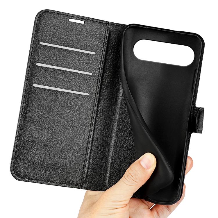 For Google Pixel 9 / 9 Pro Litchi Texture Horizontal Flip Leather Phone Case with Holder