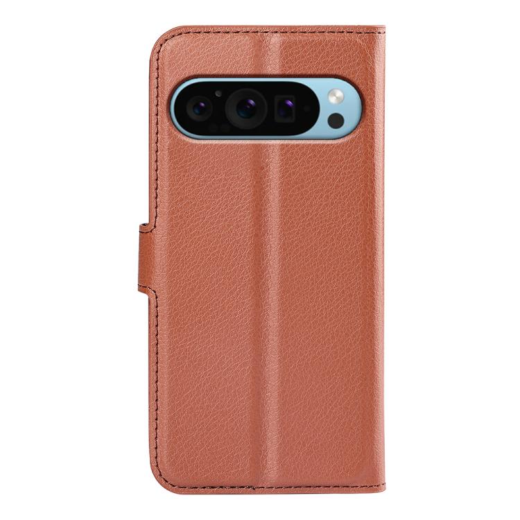 For Google Pixel 9 / 9 Pro Litchi Texture Horizontal Flip Leather Phone Case with Holder