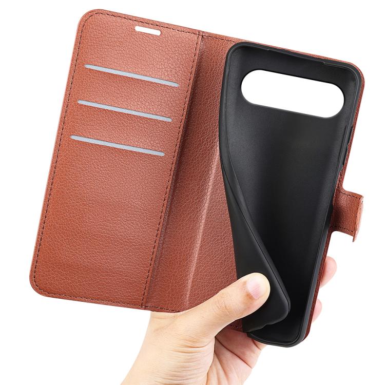 For Google Pixel 9 Pro XL Litchi Texture Horizontal Flip Leather Phone Case with Holder