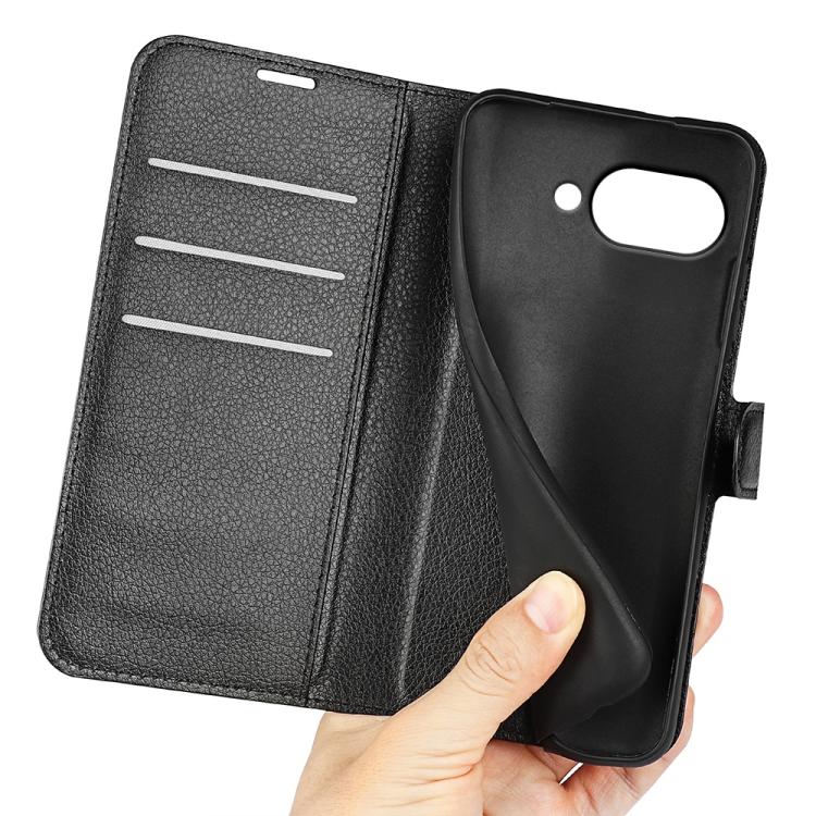 For Google Pixel 9a Litchi Texture Horizontal Flip Leather Phone Case with Holder