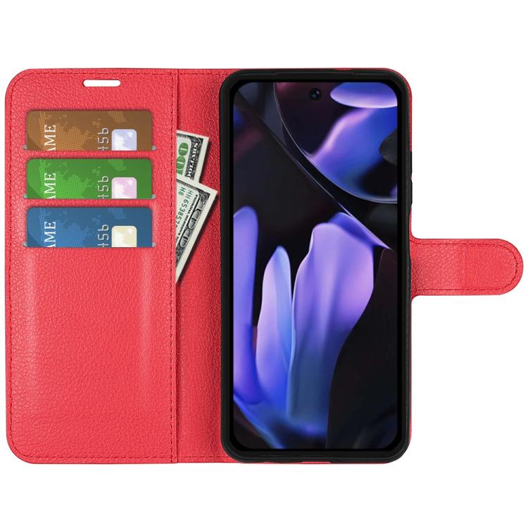 For Google Pixel 9a Litchi Texture Horizontal Flip Leather Phone Case with Holder