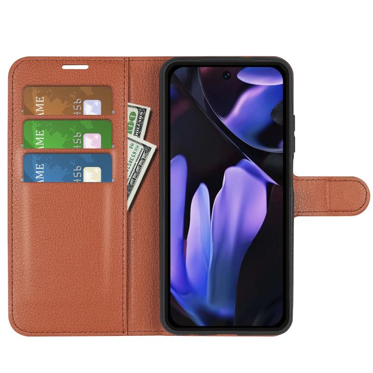 For Google Pixel 9a Litchi Texture Horizontal Flip Leather Phone Case with Holder