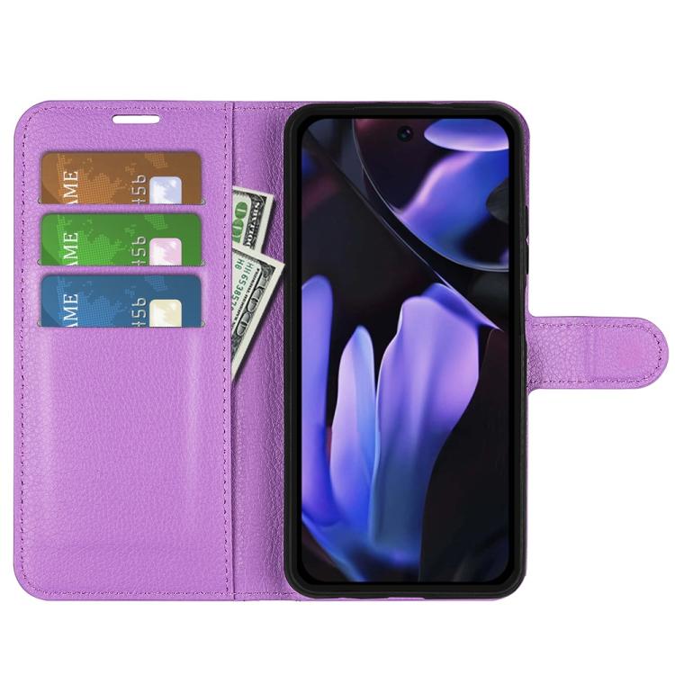 For Google Pixel 9a Litchi Texture Horizontal Flip Leather Phone Case with Holder