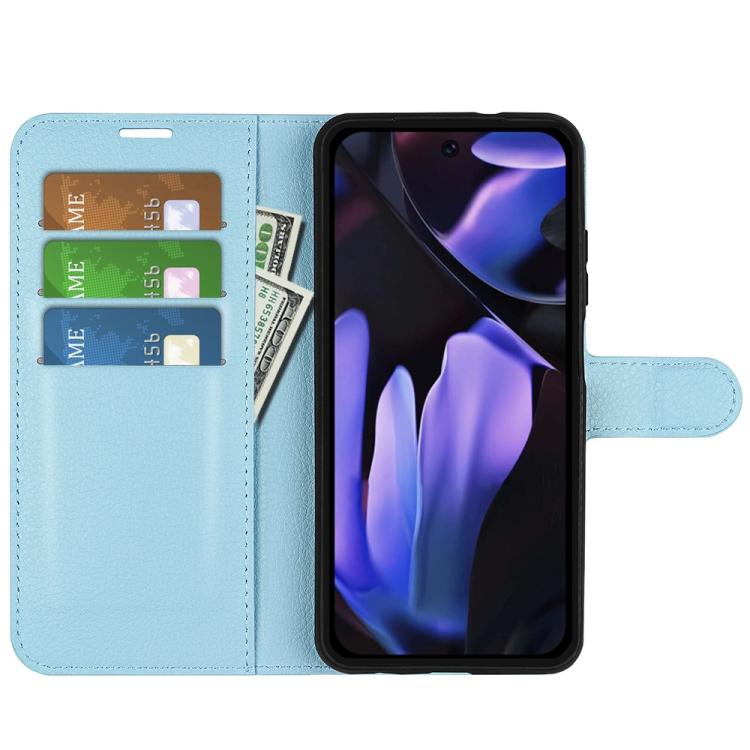For Google Pixel 9a Litchi Texture Horizontal Flip Leather Phone Case with Holder