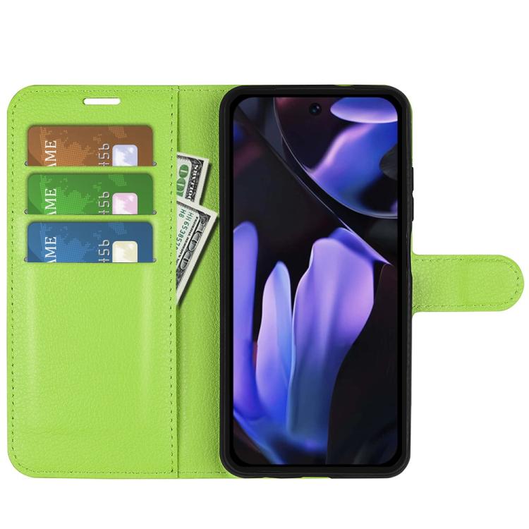 For Google Pixel 9a Litchi Texture Horizontal Flip Leather Phone Case with Holder
