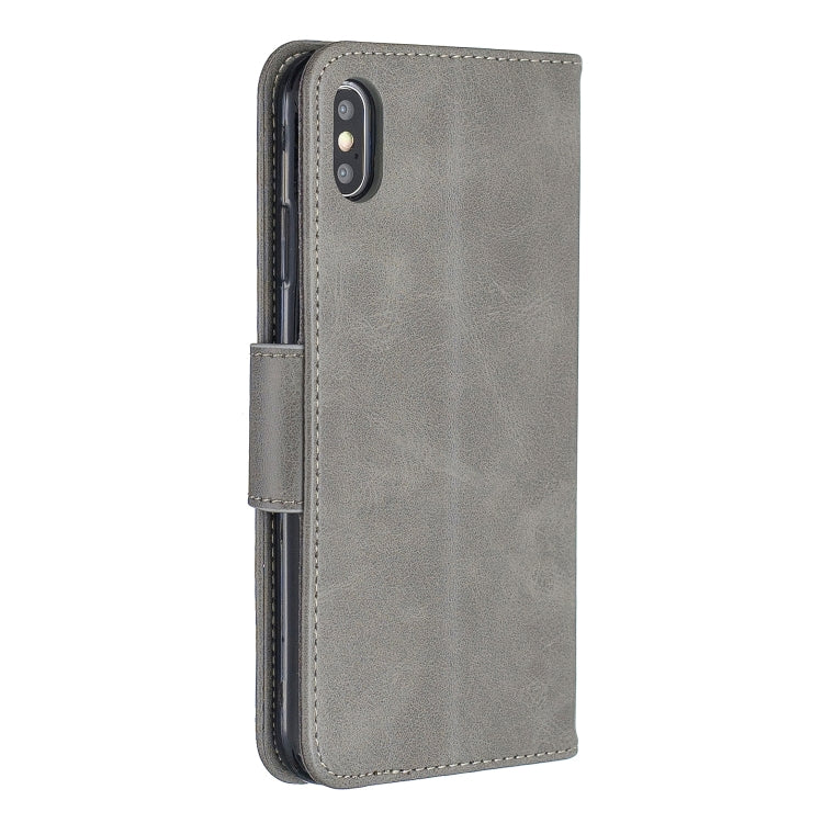 Retro Lambskin Texture Pure Color Horizontal Flip PU Leather Case for Galaxy M30, with Holder & Card Slots & Wallet & Lanyard