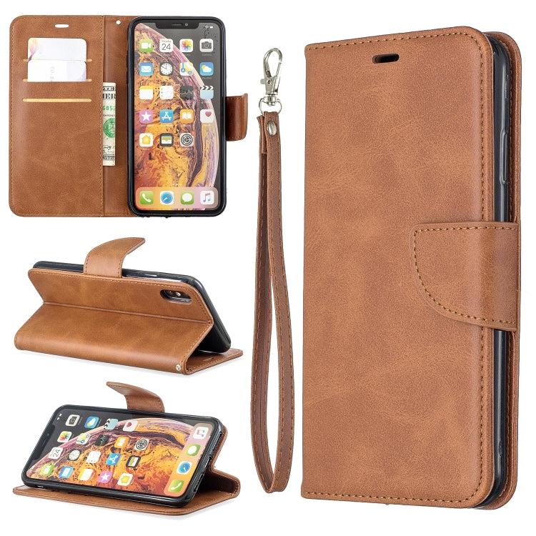 Retro Lambskin Texture Pure Color Horizontal Flip PU Leather Case for Galaxy M30, with Holder & Card Slots & Wallet & Lanyard