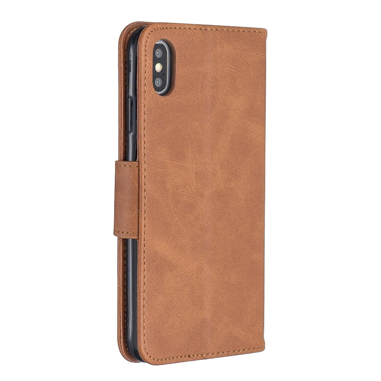 Retro Lambskin Texture Pure Color Horizontal Flip PU Leather Case for Galaxy M30, with Holder & Card Slots & Wallet & Lanyard