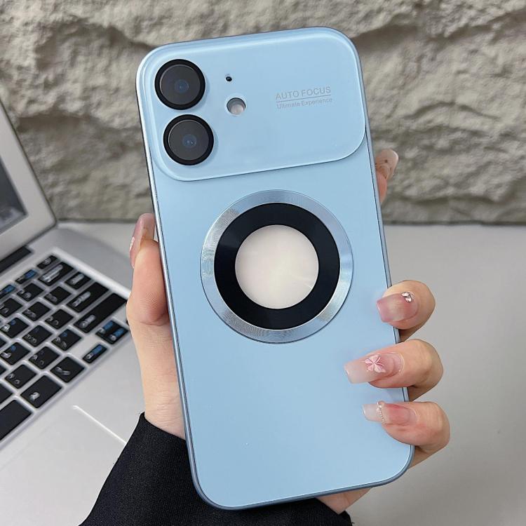 For iPhone 11 Plating Large Window MagSafe Phone Case