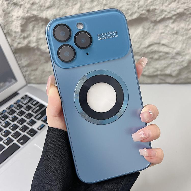 For iPhone 11 Pro Plating Large Window MagSafe Phone Case