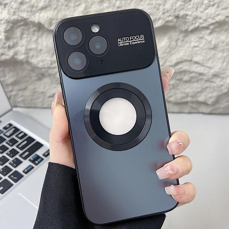 For iPhone 11 Pro Plating Large Window MagSafe Phone Case