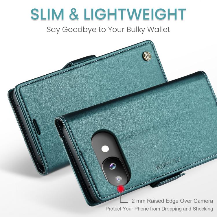 For Google Pixel 9a CaseMe 023 Butterfly Buckle Litchi Texture RFID Anti-theft Leather Phone Case