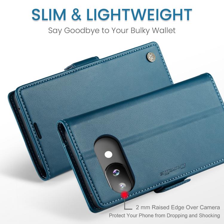 For Google Pixel 9a CaseMe 023 Butterfly Buckle Litchi Texture RFID Anti-theft Leather Phone Case