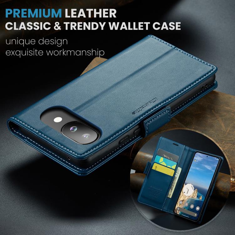 For Google Pixel 9a CaseMe 023 Butterfly Buckle Litchi Texture RFID Anti-theft Leather Phone Case