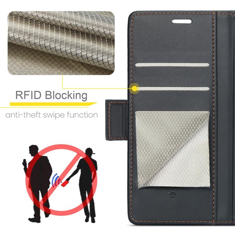 For Google Pixel 9a CaseMe 023 Butterfly Buckle Litchi Texture RFID Anti-theft Leather Phone Case