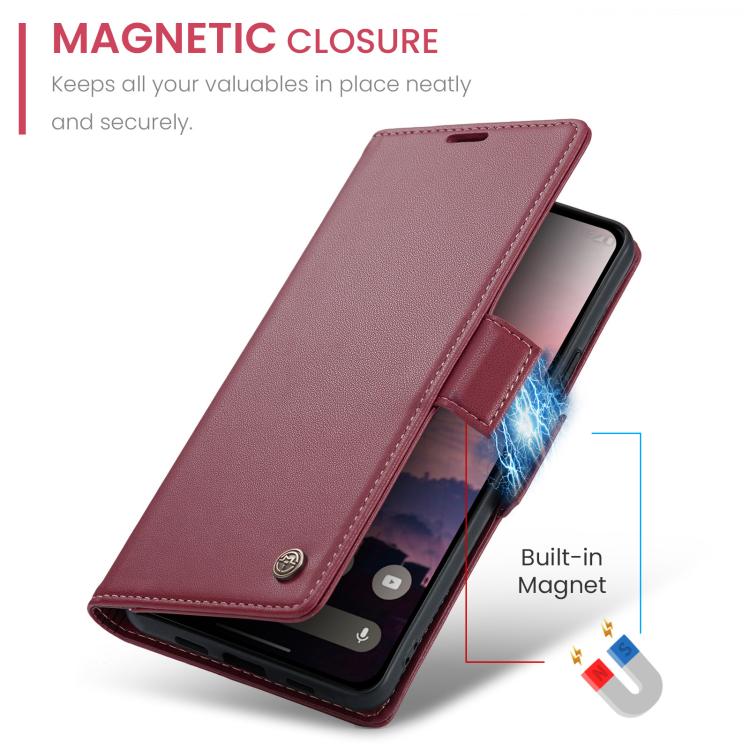 For Google Pixel 10a CaseMe 023 Butterfly Buckle Litchi Texture RFID Anti-theft Leather Phone Case