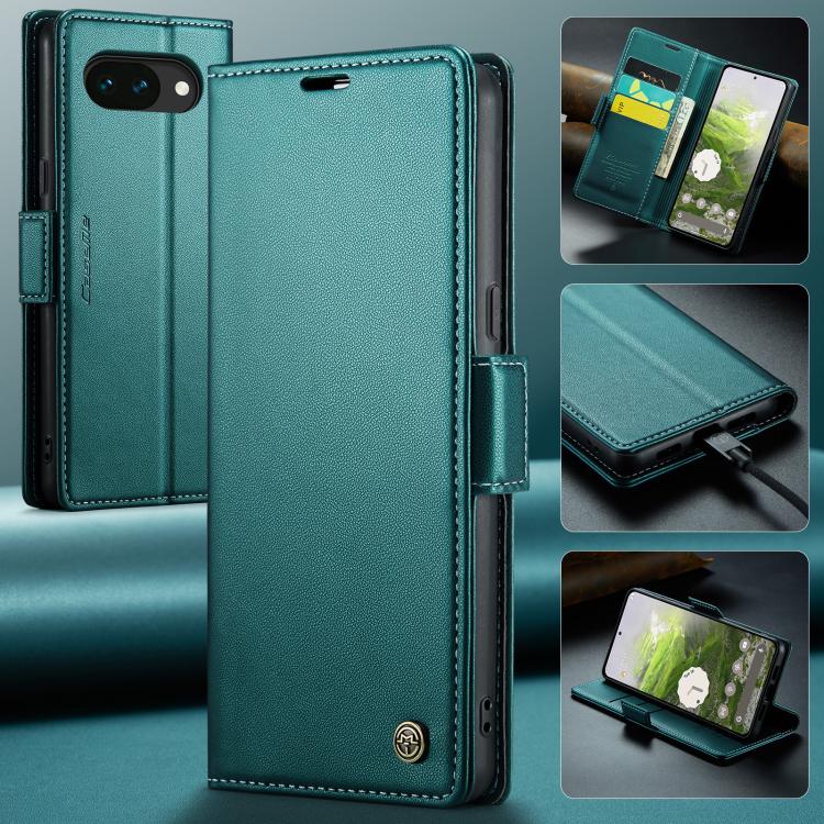 For Google Pixel 10a CaseMe 023 Butterfly Buckle Litchi Texture RFID Anti-theft Leather Phone Case