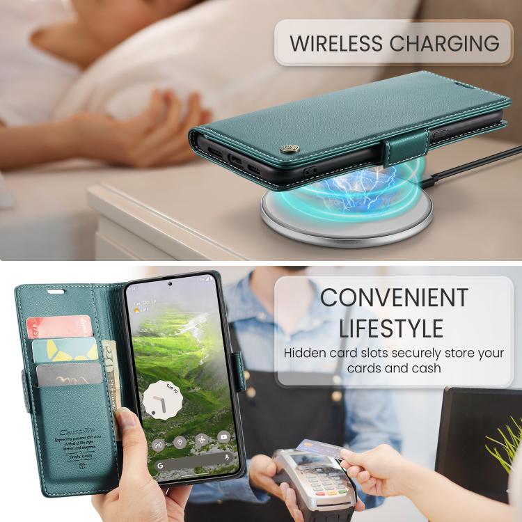 For Google Pixel 10a CaseMe 023 Butterfly Buckle Litchi Texture RFID Anti-theft Leather Phone Case