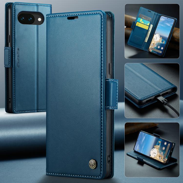 For Google Pixel 10a CaseMe 023 Butterfly Buckle Litchi Texture RFID Anti-theft Leather Phone Case