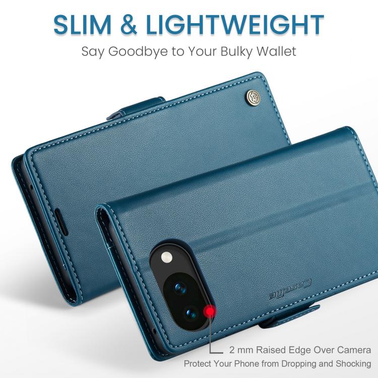 For Google Pixel 10a CaseMe 023 Butterfly Buckle Litchi Texture RFID Anti-theft Leather Phone Case