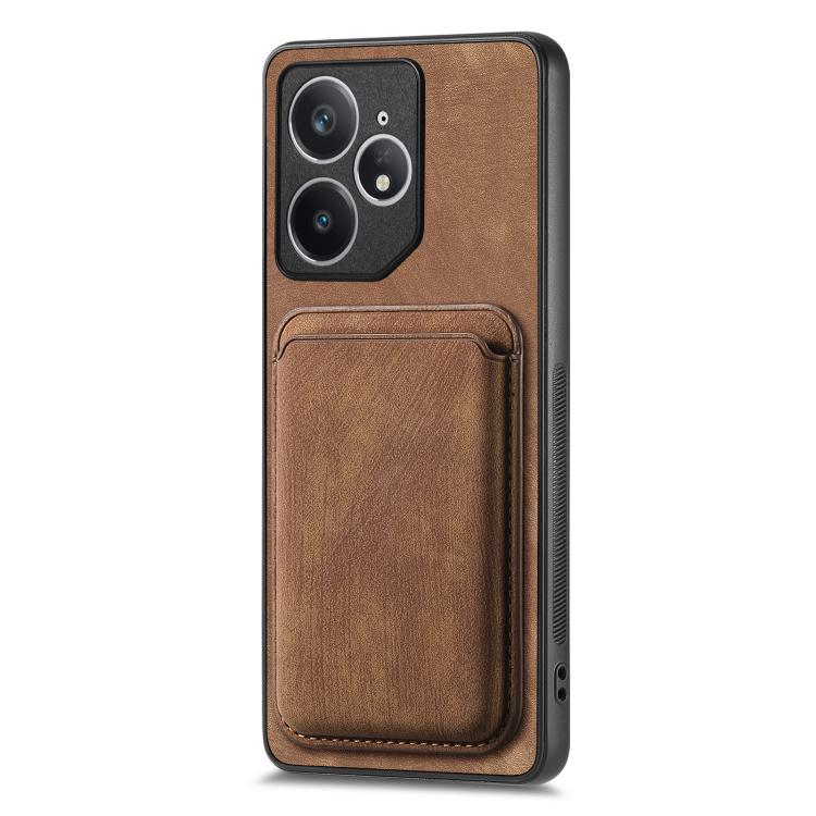 For Realme Neo7 Retro Leather Card Bag Magnetic Phone Case