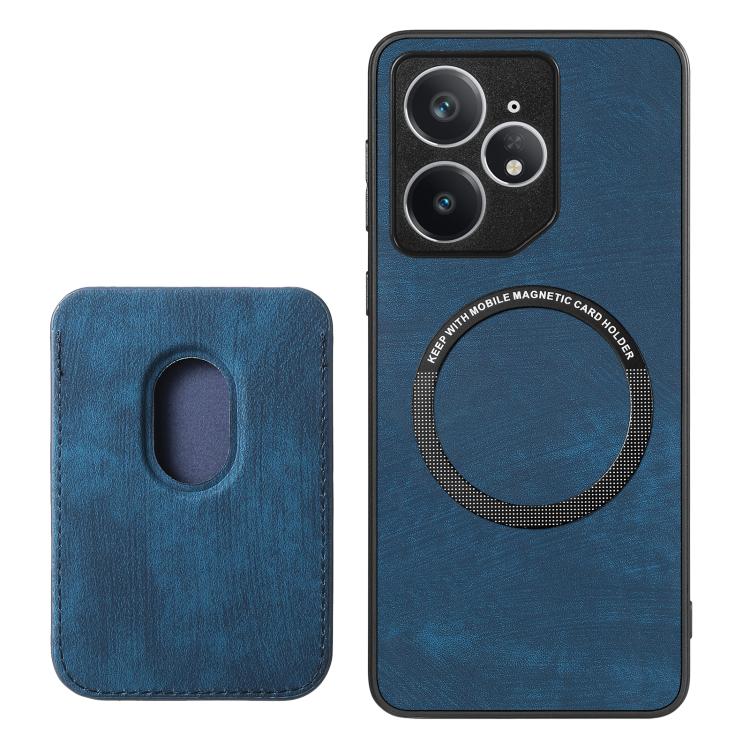 For Realme Neo7 Retro Leather Card Bag Magnetic Phone Case