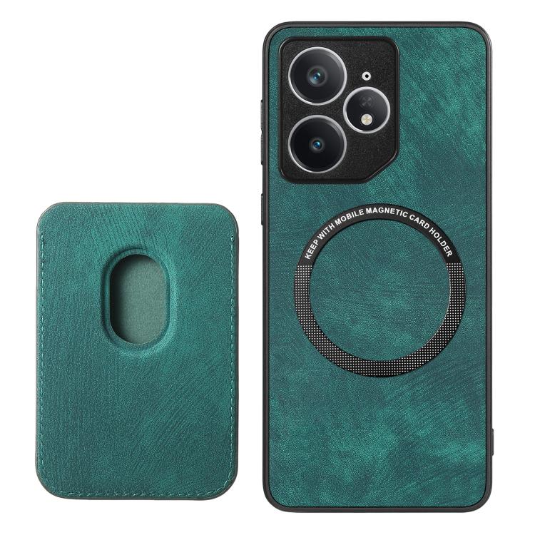 For Realme Neo7 Retro Leather Card Bag Magnetic Phone Case