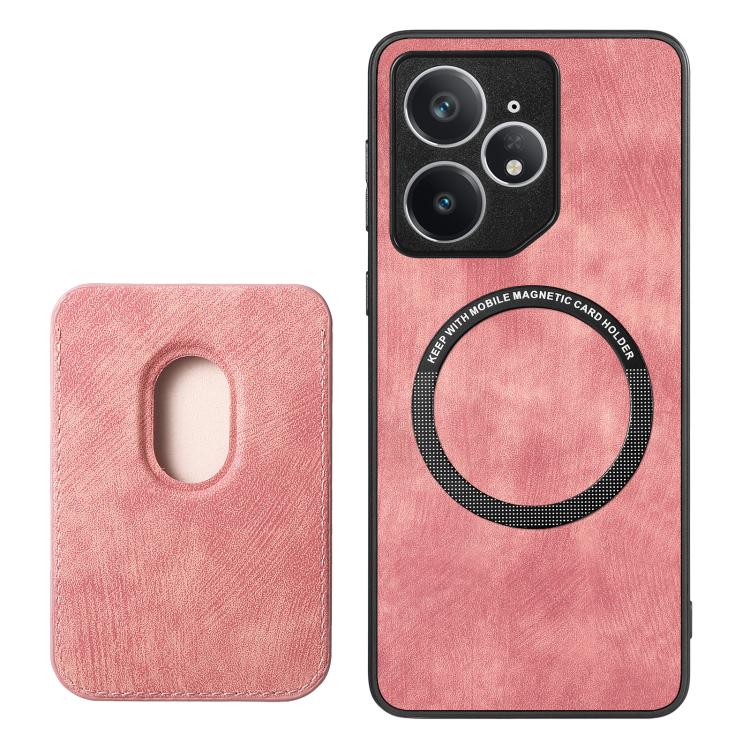 For Realme Neo7 Retro Leather Card Bag Magnetic Phone Case