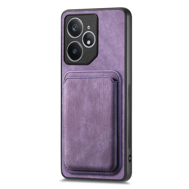 For Realme Neo7 Retro Leather Card Bag Magnetic Phone Case