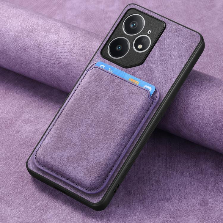 For Realme Neo7 Retro Leather Card Bag Magnetic Phone Case