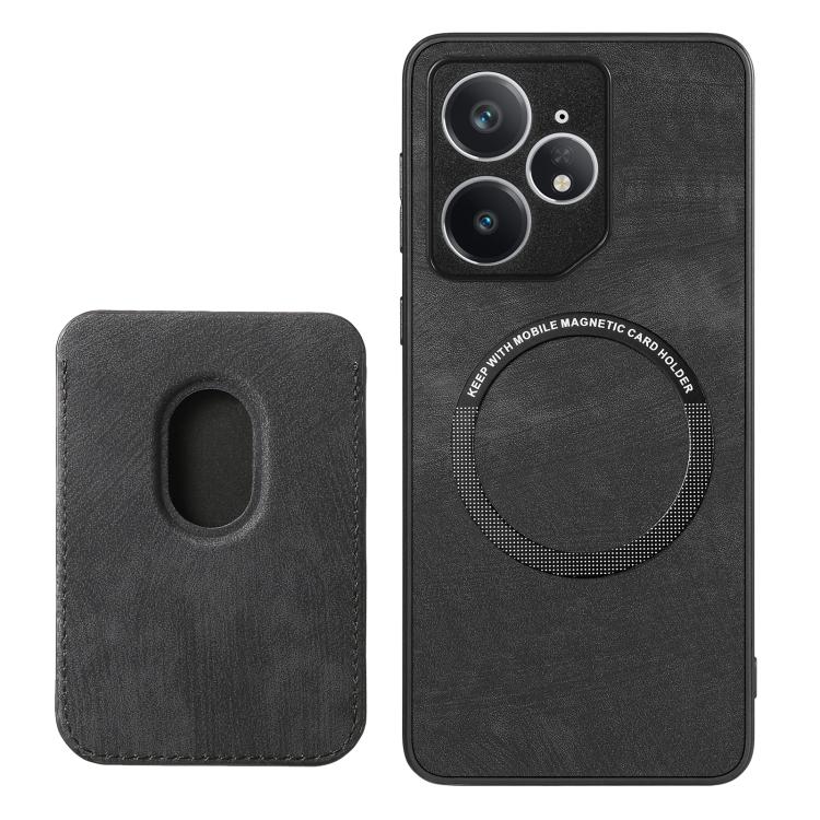 For Realme Neo7 Retro Leather Card Bag Magnetic Phone Case