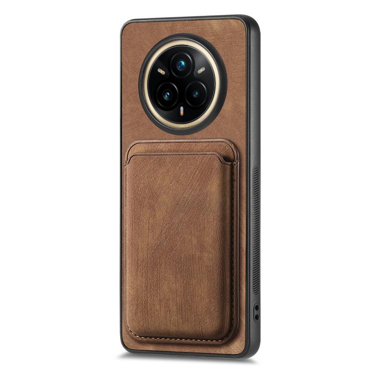 For Realme 14 Pro Retro Leather Card Bag Magnetic Phone Case