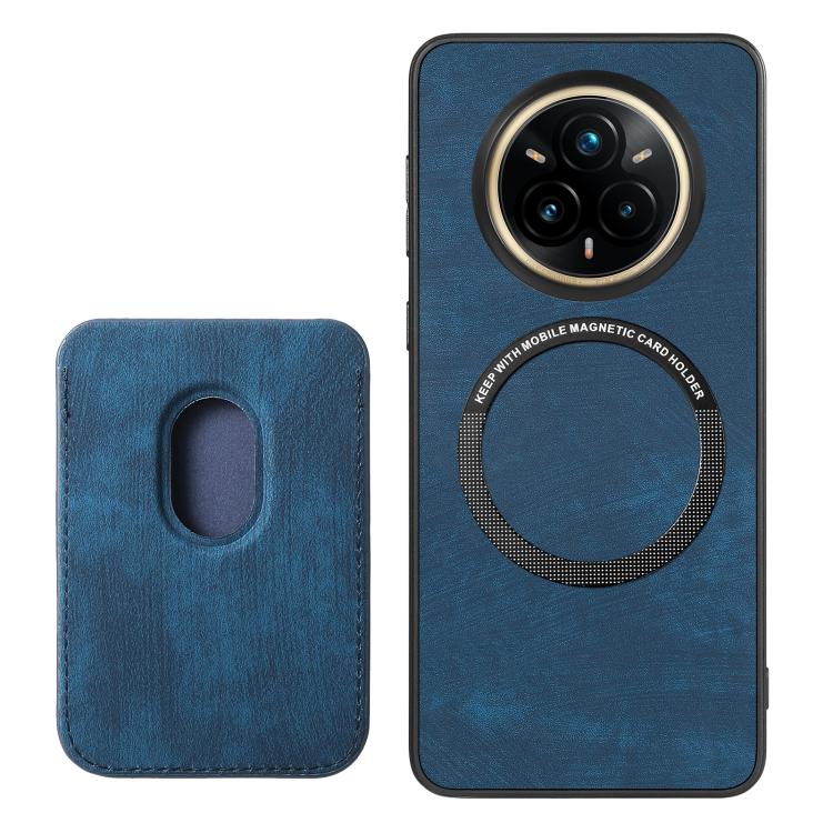 For Realme 14 Pro Retro Leather Card Bag Magnetic Phone Case