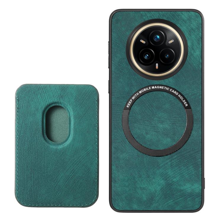 For Realme 14 Pro Retro Leather Card Bag Magnetic Phone Case