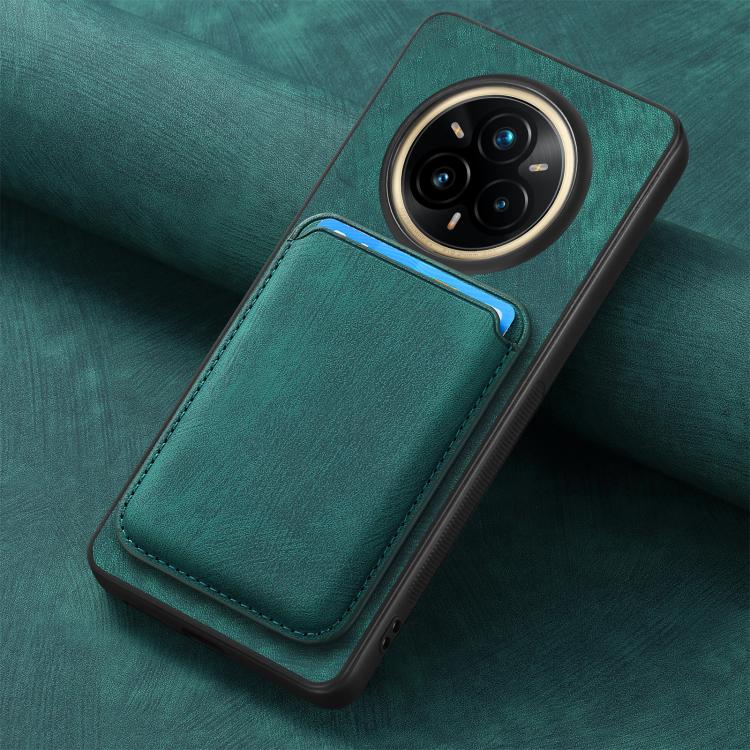 For Realme 14 Pro Retro Leather Card Bag Magnetic Phone Case