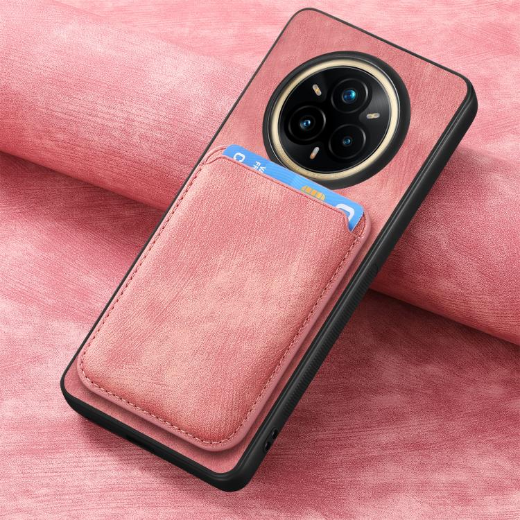 For Realme 14 Pro Retro Leather Card Bag Magnetic Phone Case