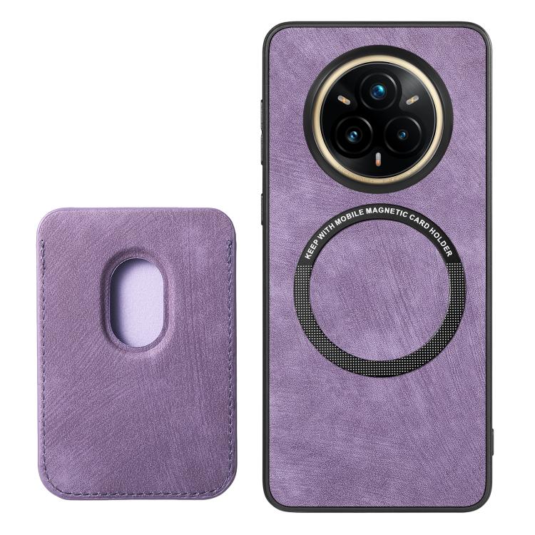 For Realme 14 Pro Retro Leather Card Bag Magnetic Phone Case