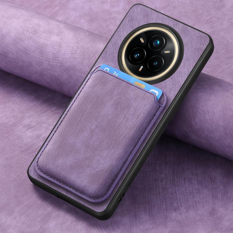 For Realme 14 Pro Retro Leather Card Bag Magnetic Phone Case