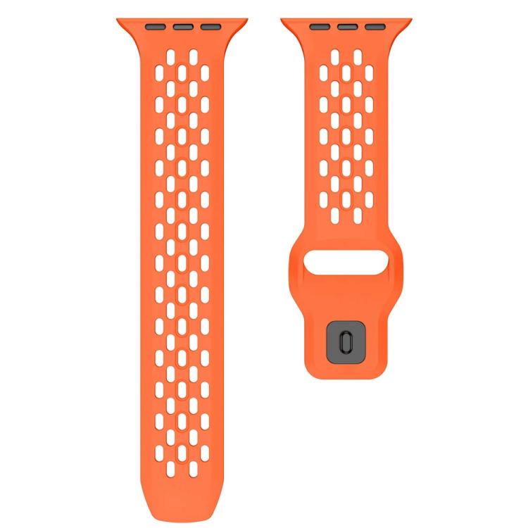 For Apple Watch 46mm / 49mm / 45mm / 44mm Mesh Reverse Buckle Silicone Watch Band