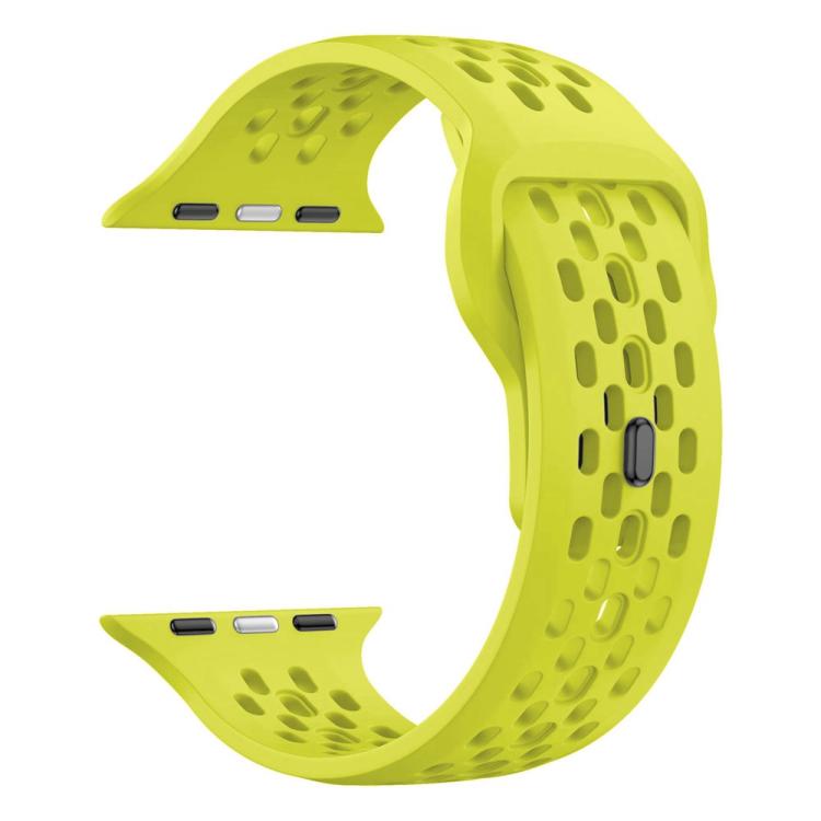 For Apple Watch 46mm / 49mm / 45mm / 44mm Mesh Reverse Buckle Silicone Watch Band