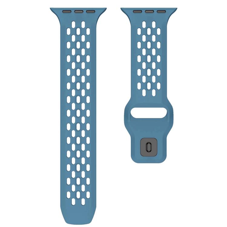 For Apple Watch 42mm / 41mm / 40mm / 38mm Mesh Reverse Buckle Silicone Watch Band