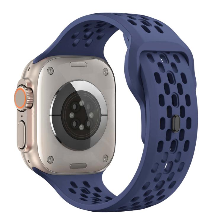 For Apple Watch 42mm / 41mm / 40mm / 38mm Mesh Reverse Buckle Silicone Watch Band