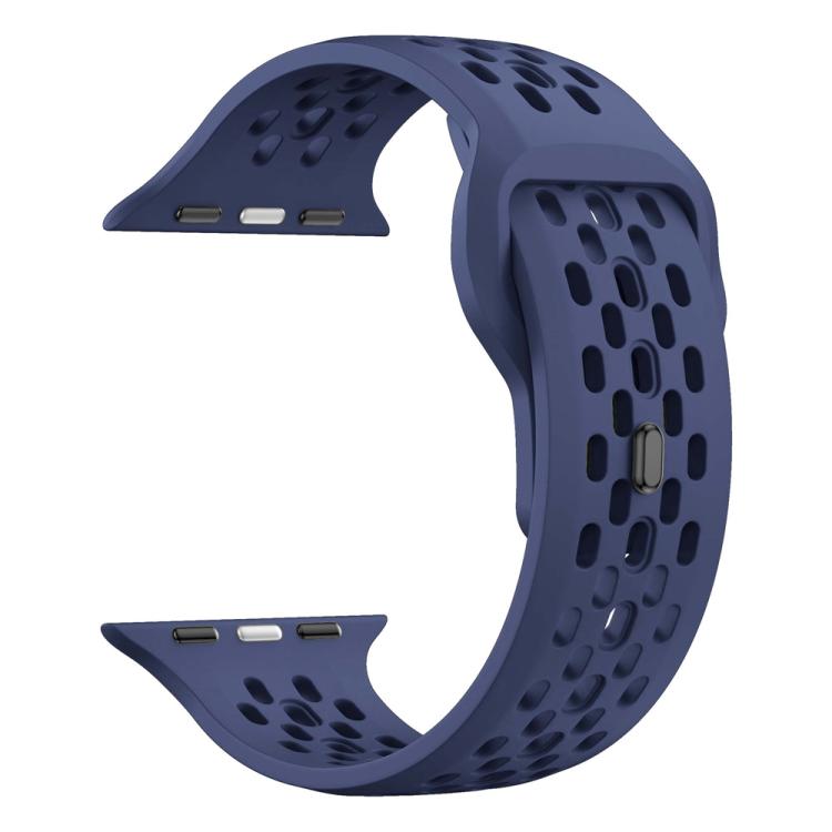 For Apple Watch 42mm / 41mm / 40mm / 38mm Mesh Reverse Buckle Silicone Watch Band